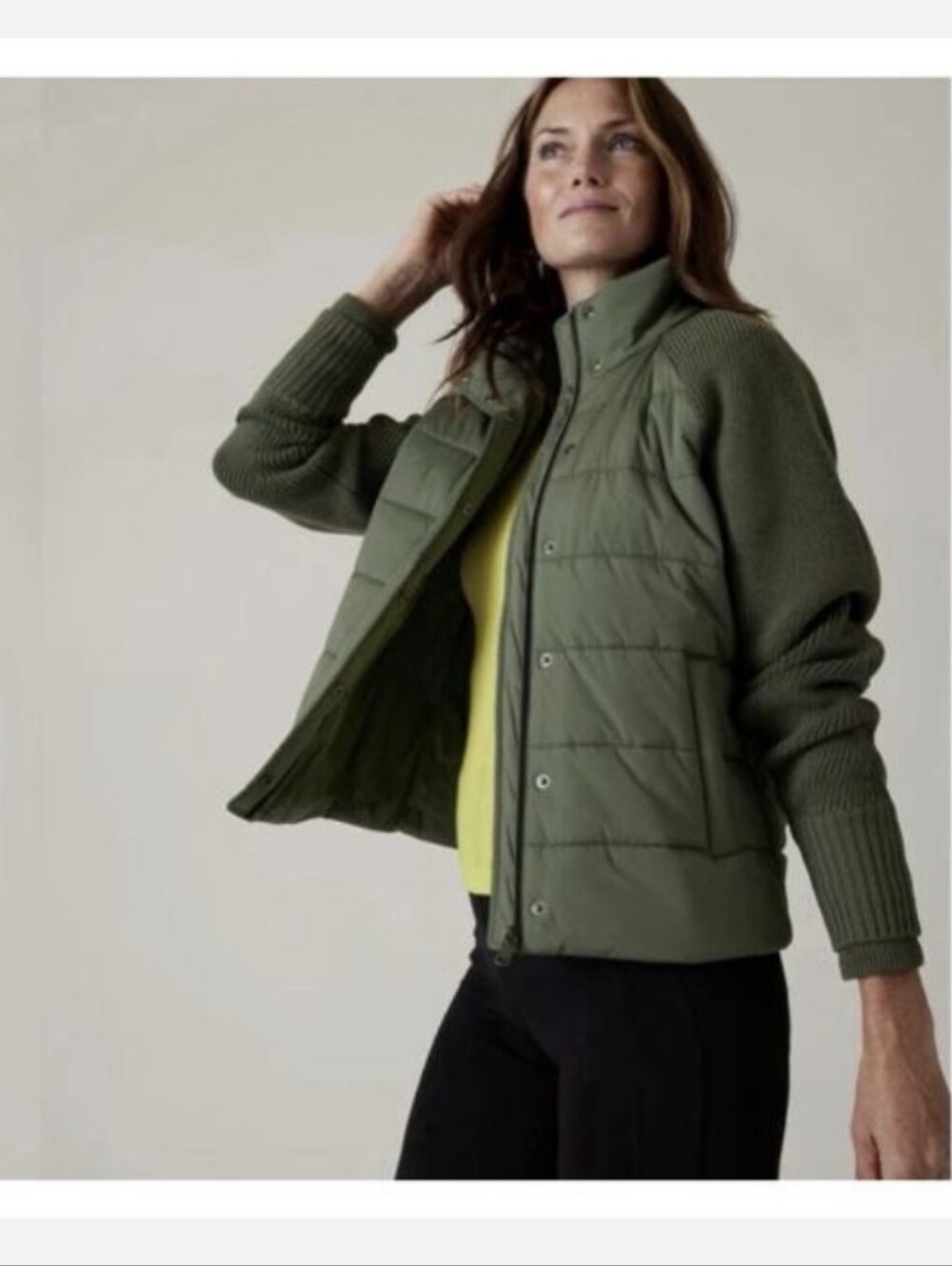Athleta Incline Hybrid Jacket Size XXS Deep Fern EUC - Picture 2 of 12